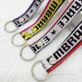 Nylon Strap Wrist Short Polyester Keychain Lanyards